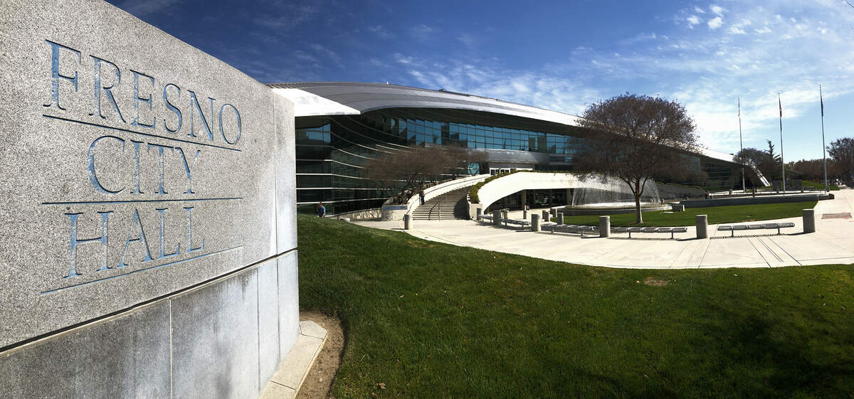 Fresno City Hall, at 2600 Fresno St., is seen on March 3, 2021.